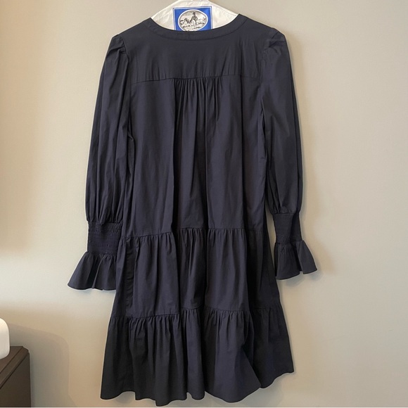 Tuckernuck Pomander Place Navy Cotton Poplin Kenzo Dress in Medium - Picture 9 of 9